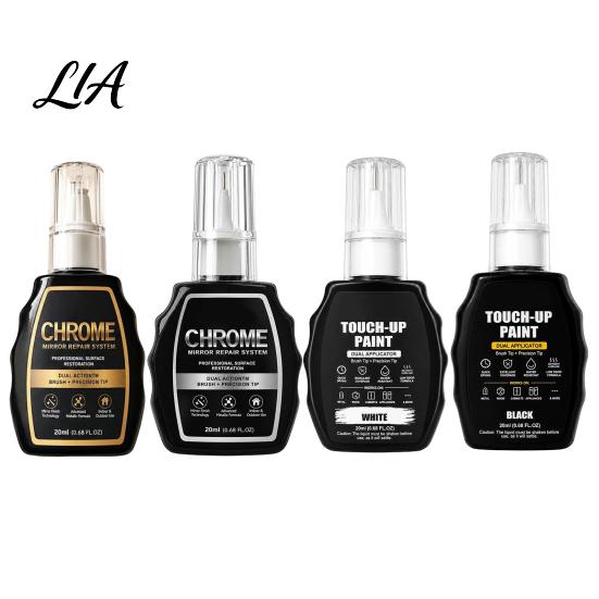 Car Rim Touch Up Tool Chrome Repair Pen, Wheels Rims Paint Automotive Pen Portable Surfaces Restoration for Trim Quick Scrape Fix Marker