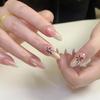 Wearing Nail Advanced Sense Spring and Summer Flash Diamond Butterfly Handmade Nail Piece Spice Girl Wearing Nail Piece