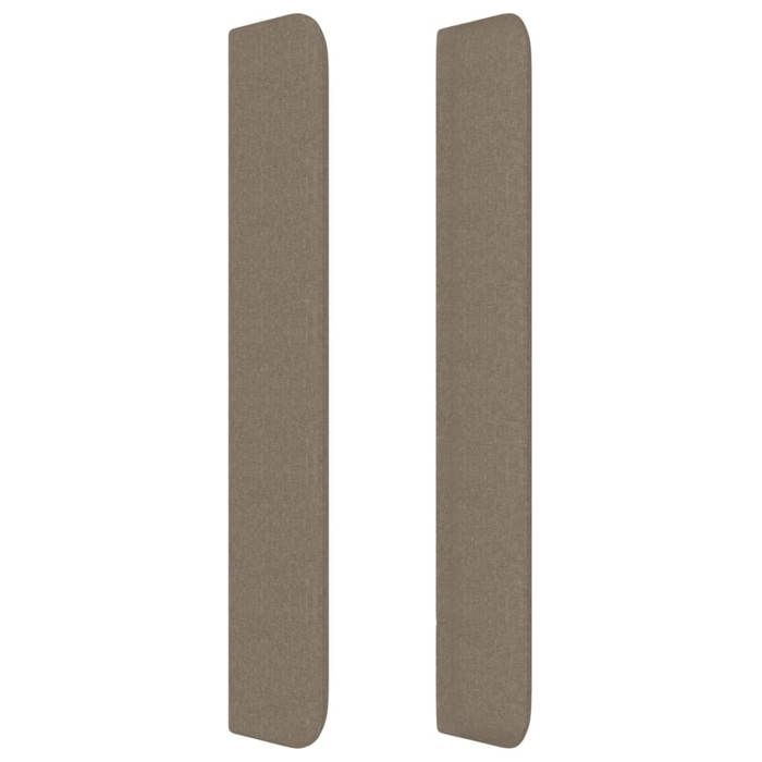 Maison Exclusive - Tête de lit avec oreilles Taupe 93x16x118/128 cm Tissu