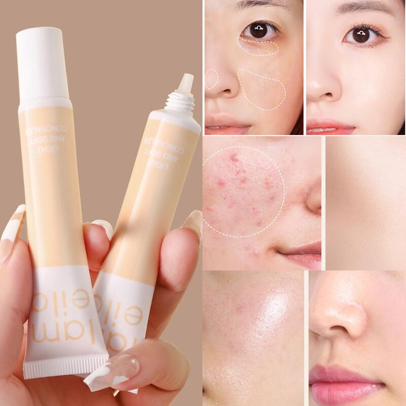 Concealer Natural Brightening Invisible Pores Hydrating Light Cream Skin Waterproof Concealer Foundation Oil Control Lasting Set Women's Makeup
