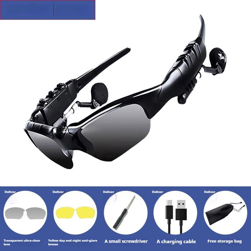 Bluetooth Sunglasses Hands-free Driving Glasses with Headphones Outdoor Sport Glasses Wireless Headset