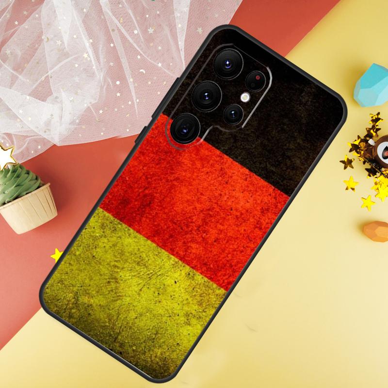 Germany Flag Banner Phone Case For Samsung Galaxy S25 FE S23 S21 S20 S22 S24 S26 Ultra S10 S26 Plus Cover Coque