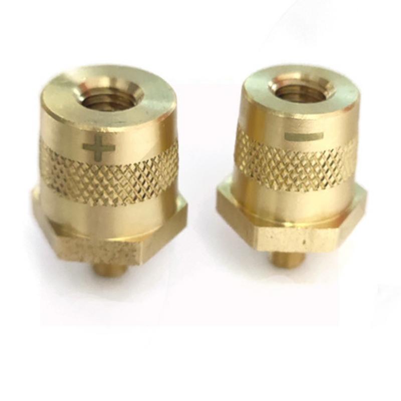 Клемма аккумулятора M8 Практичная латунная боковая клемма с резьбой M8 для зарядки аккумулятора Металлические клеммы для зарядки аккумулятора