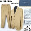 Cotton Suit Set Jacket & Pants [46/Men M/Beige] Italy Made(USED)