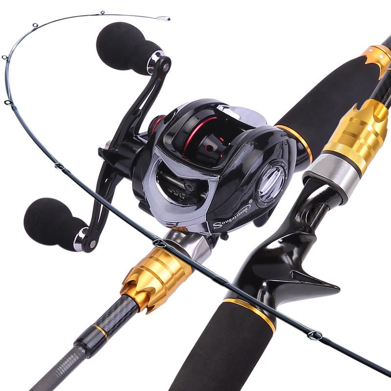 Комбинированная катушка для удочки для приманки, удочка 2,1 м с 19 BB, рыболовная катушка, набор для спортивной рыбалки на открытом воздухе