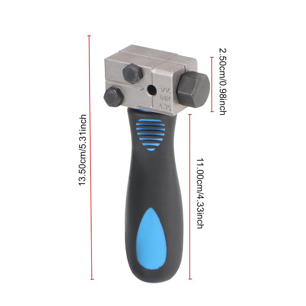 Автомобили Мотоциклы Грузовики Инструменты для ремонта Инструмент для обслуживания автомобиля Набор для развальцовки тормозных трубок Адаптер для двойной развальцовки 3/16 дюйма Универсальный инструмент для развальцовки тормозных трубок