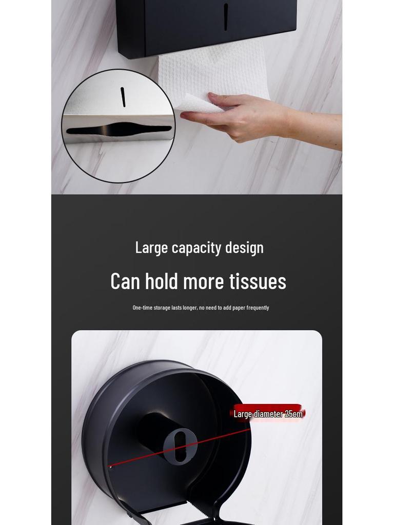 Водонепроницаемый диспенсер для туалетной бумаги и полотенец для рук из нержавеющей стали 304