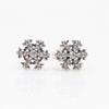 Pan's Silver-Plated Snowflake Stud Earrings for Women - Elegant Christmas and New Year Gift for Bestie