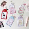 Kawaii Kpop Photocard Holder for 53x85mm PVC Card Protector with Pendant Keychain for Students Girls School Accessories Gift