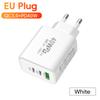 PD 60W быстрое зарядное устройство USB 3 порта EU/US вилка настенное зарядное устройство адаптер для iPhone 14 13 Xiaomi Samsung USB C телефон зарядное устройство