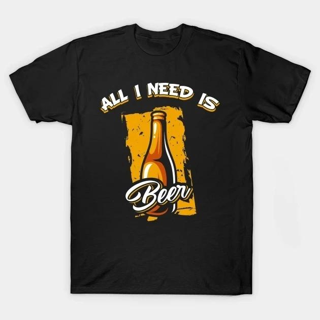 Fun drinking I need a beer meter printed T-shirt vintage vintage novelty design top for Unisex's and Unisex's clothing