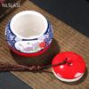 Китайская керамическая герметичная банка для дома с крышкой, чайная банка для путешествий, переносная банка для чая, горшок для хранения конфет, кухонные принадлежности, аксессуары