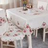 European Embroidery Table Cover Round Tablecloth Fabric Square Lace Pastoral Table Cloth Flower Simple Modern Dining Table