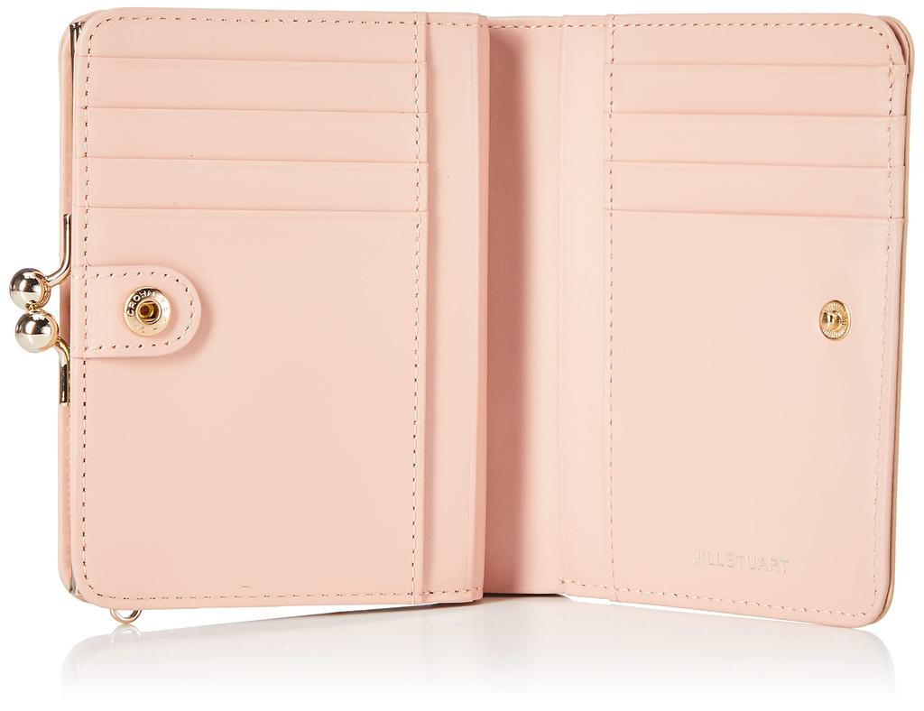 Leather Bifold Wallet Gloria Platinum [JILL STUART] Women's