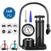 Bike Pump Mini Portable Bicycle Foot Pump with Pressure Gauge Accessories Fits Presta & Schrader Valve Bicycle Air Pump
