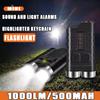 1000LM 100M 500MAH V10L EDC Mini Flashlight  Range Torch Rechargeable Waterproof Keychain Redline Blue Red UV White Warm Light