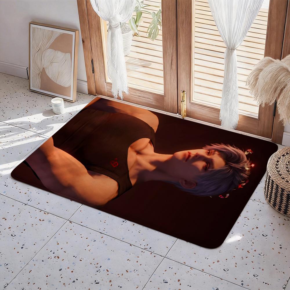 Character S Sylus Floor Mat Eco Flannel Doormat Non Slip Odorless Indoor Floor Rug Soft Short Plush Home Mat