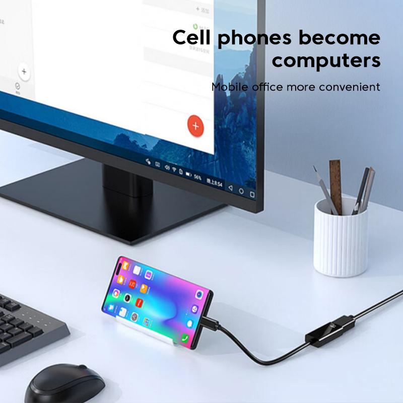 30 Гц 4K Type C-HDMI-совместимый кабель Адаптер ТВ-дисплея USB C-HDMI для ноутбука MacBook Конвертер, совместимый с USB C-HDMI