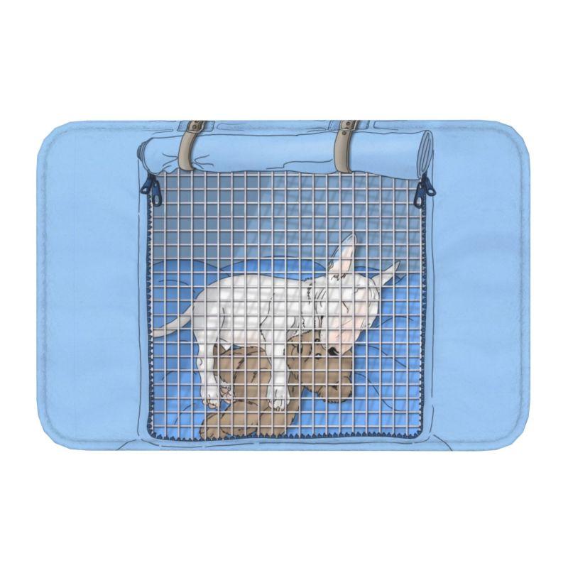 English Bull Terrier Banksy Style Doormat Non-Slip Kitchen Bathroom Mat Bedroom Balcony Door Floor Entrance Carpet Rug