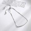 925 Sterling Silver Simple Charm Bracelet &Bangle for Women Girls Party Jewelry Sl323
