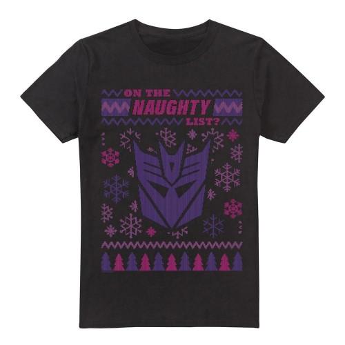 Transformers Mens Decepticons Naughty List Christmas Jumper T-Shirt