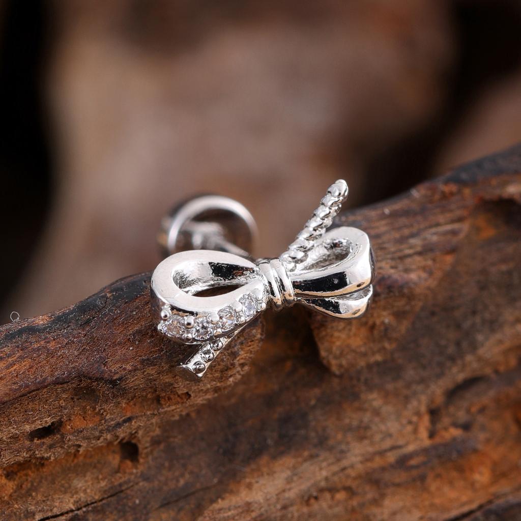 Набор из 10 серег для хряща средней части хеликса, трагуса, конха, 20G, гипоаллергенная хирургическая нержавеющая сталь, циркон, женские пирсинг-украшения