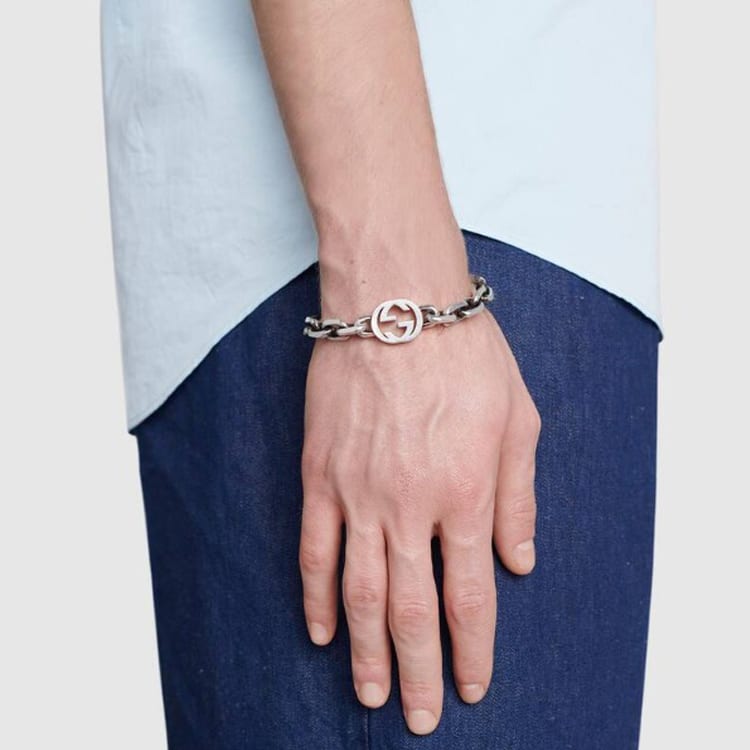 GUCCI 925 Sterling Silver Bracelets Unisex Silver 620798-J8400-0811