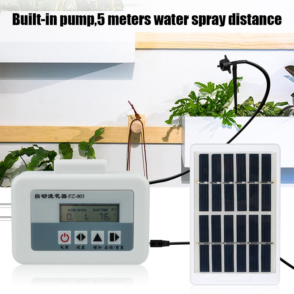 Solar Energy Watering Device Automatic Water Pump Potted Drip Sprinkling Timer Irrigation System Garden Dripper Intelligent