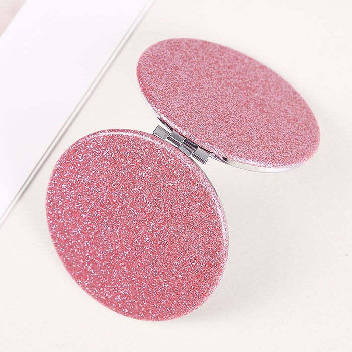 Portable Round Folding Makeup Mirror for Girls