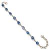 Браслет из натурального синего кианита из стерлингового серебра 925 пробы 7-8 дюймов j5g33