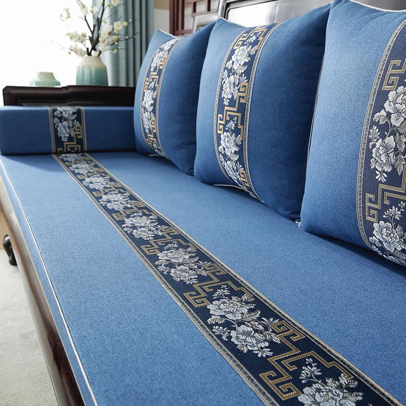 Подушка для дивана из палисандра, новая подушка в китайском стиле, мебель из цельного дерева, нескользящая утолщенная губчатая подушка высокой плотности, подушка для сиденья