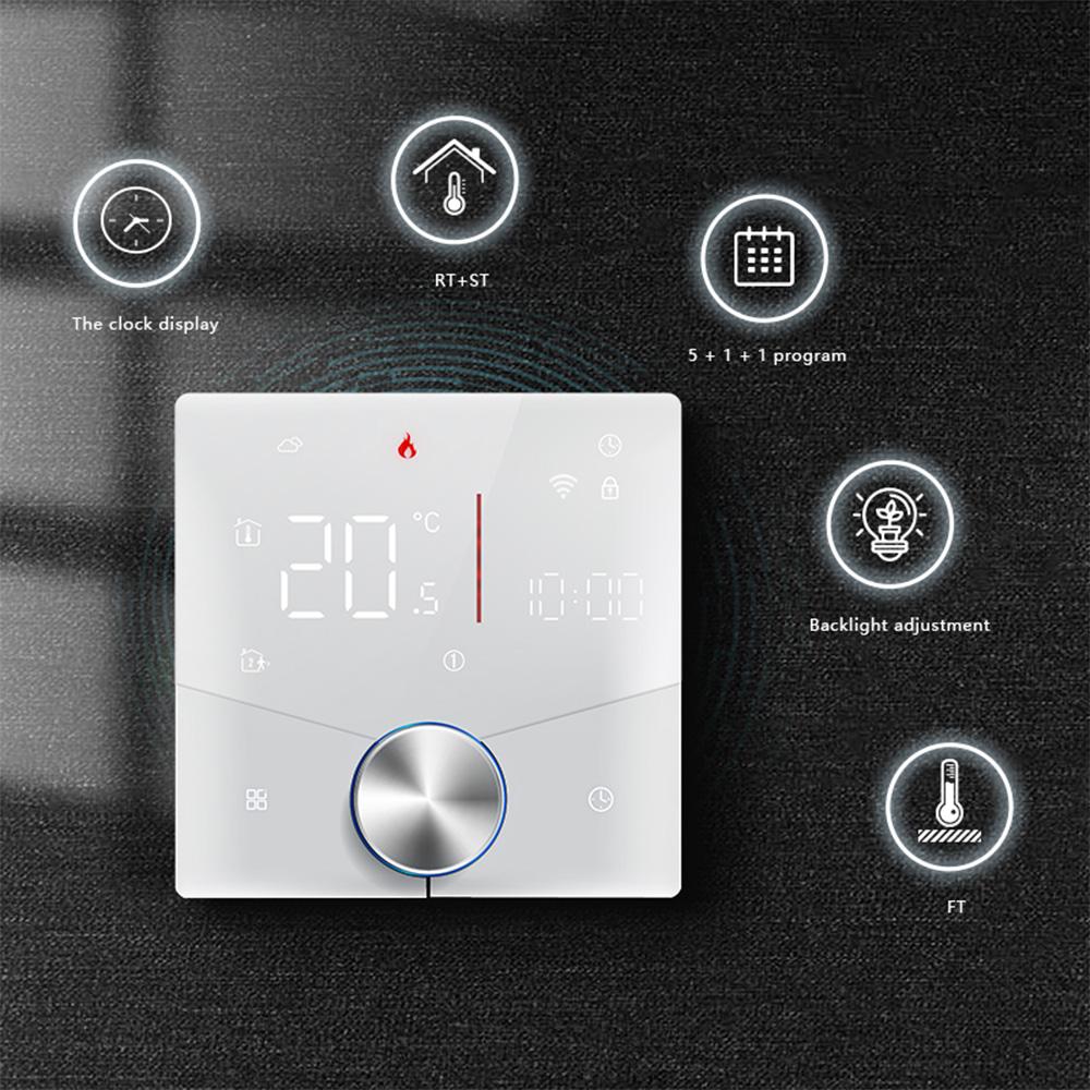 Smart Tuya WiFi Thermostat Voice Control Digital Weekly Programmable Temperature Controller Digital