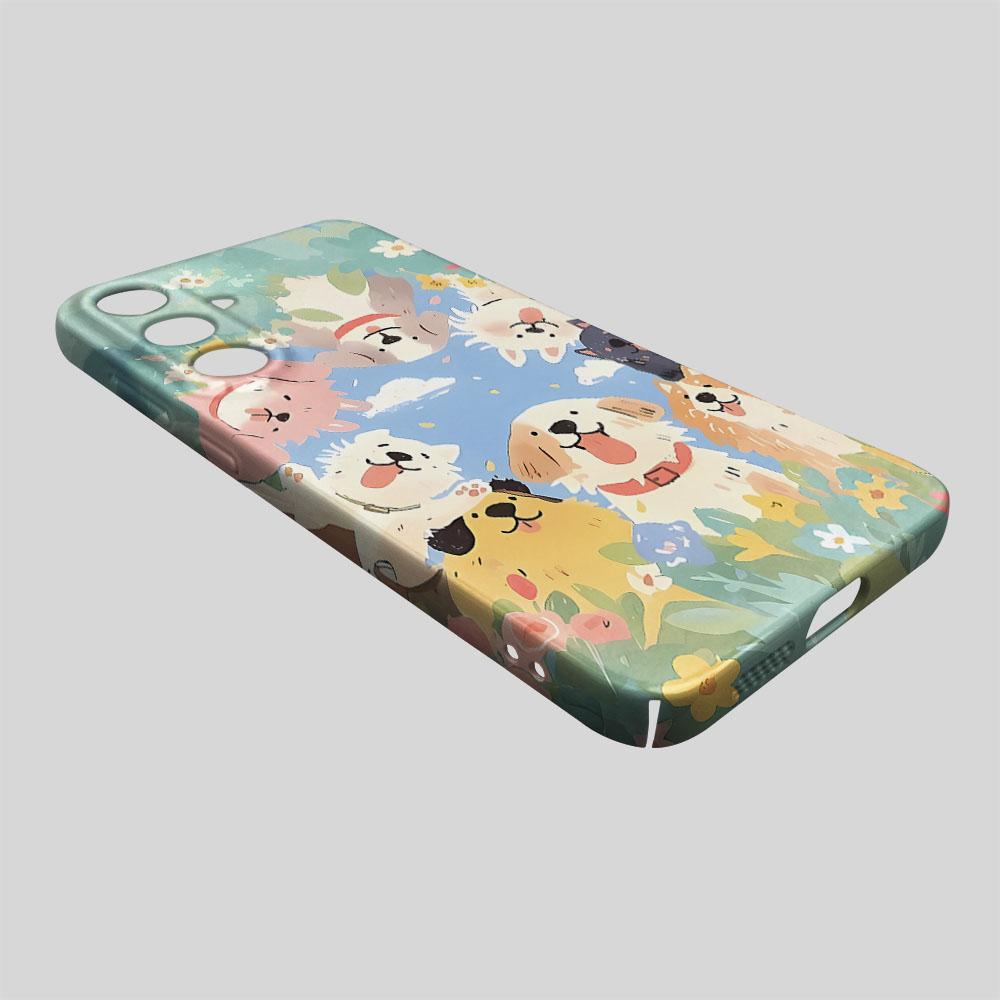 Cartoon Dog Pattern Glossy Film Hard PC Phone Case for Xiaomi Redmi Note 15 13 12S 12 11S 11 10 9 Pro Plus Max 4G 5G