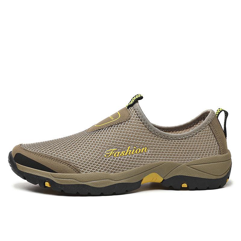 Middle-aged travel shoes outdoor sports dad shoes new men's shoes mesh shoes one pedal men's shoes