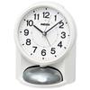 Seiko Clock Alarm Clock Table Clock Analog Loud White PYXIS RAIDEN NR454W 149×116×113mm