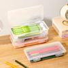Large Capacity Pen Pencil Case Transparent Pen Holder Stationery Storage Box  School Office