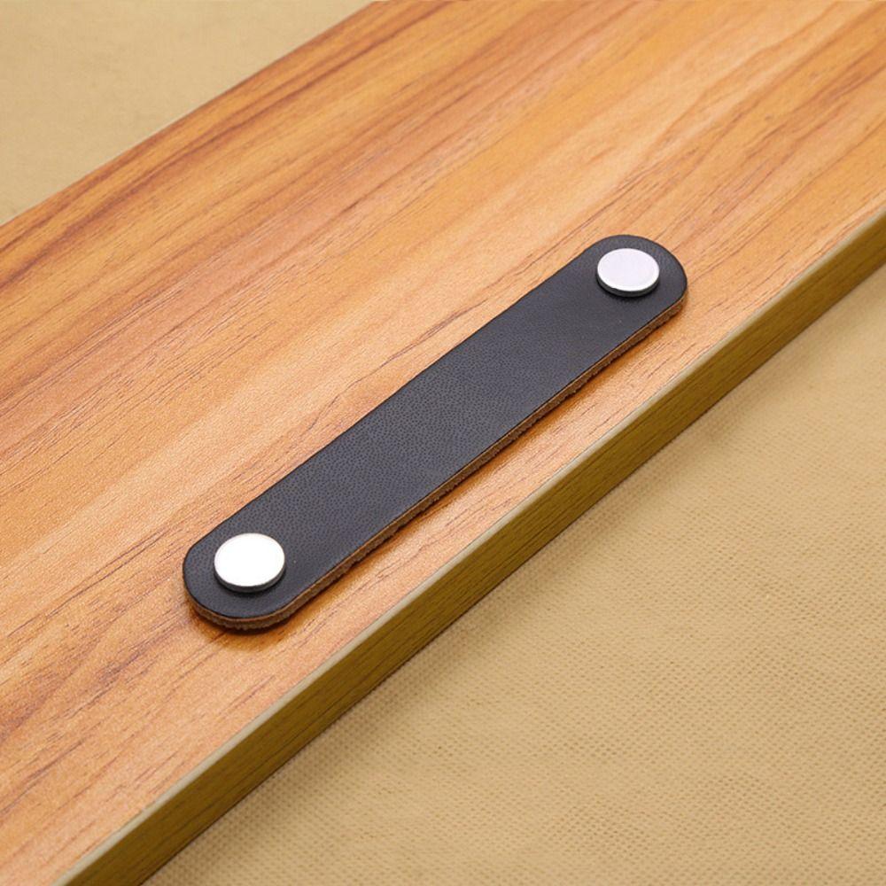 Soft Leather Handle Brown Door Knobs Classic Cabinet Pulls Kitchen