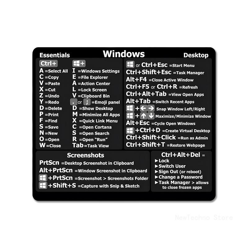 Креативные наклейки со шорткатами для Windows Word/Excel, наклейки со шорткатами для клавиатуры ноутбука, без следов