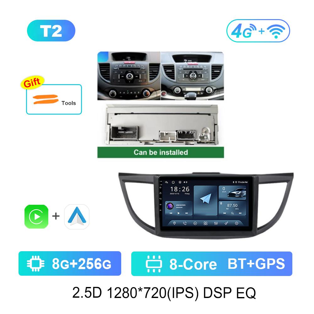 Carplay WiFi 10,1 '' для Honda CRV CR-V 4 RM RE 2011 - 2018 GPS автомобильный видеомультимедийный плеер Android OS 4G BT HD сенсорный экран