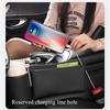 Multifunction Seat Gap Storage Bag For Car Seat Gap Filler With Phone Cup Holder PU Leather Car Interior Crevice Organizers Box Left Side