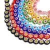 45шт хрустальные бусины тысяча цветов плоские круглые бусины для изготовления ювелирных изделий DIY браслет ожерелье