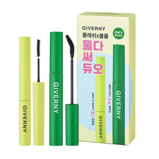 Giverny Adhesion Sensitive Mascara 1+1 Plan (Natural/Long Lash/Volume)