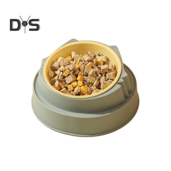 Миска для домашних животных, приподнятая, для собак, одинарная/двойная, непроливающаяся, противоскользящая, для кошек, кормушка для домашних животных, миска для корма и воды для собак, кошек, котят