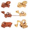 Red Bamboo 3D Wooden Car Jigsaw Puzzle - DIY Interlocking Laser-Cut Model