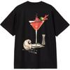 Loose Fit Graphic Back Comfortable Simple Crew Neck Short Sleeve T-Shirt Men Tops I035208-89-XX