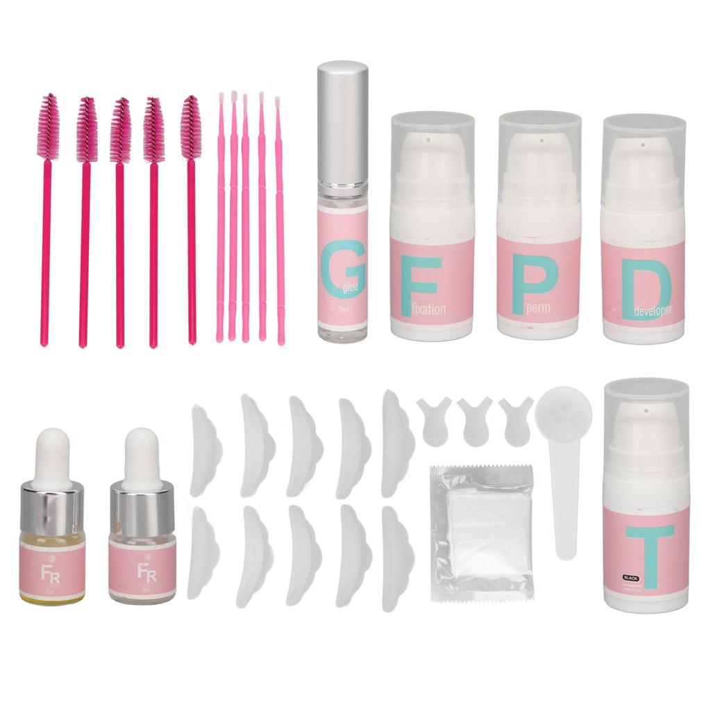 2 в 1 Набор для подтяжки бровей и ресниц Профессиональный полный набор для подтяжки ресниц Мягкая краска для ресниц 37 мл Жидкость