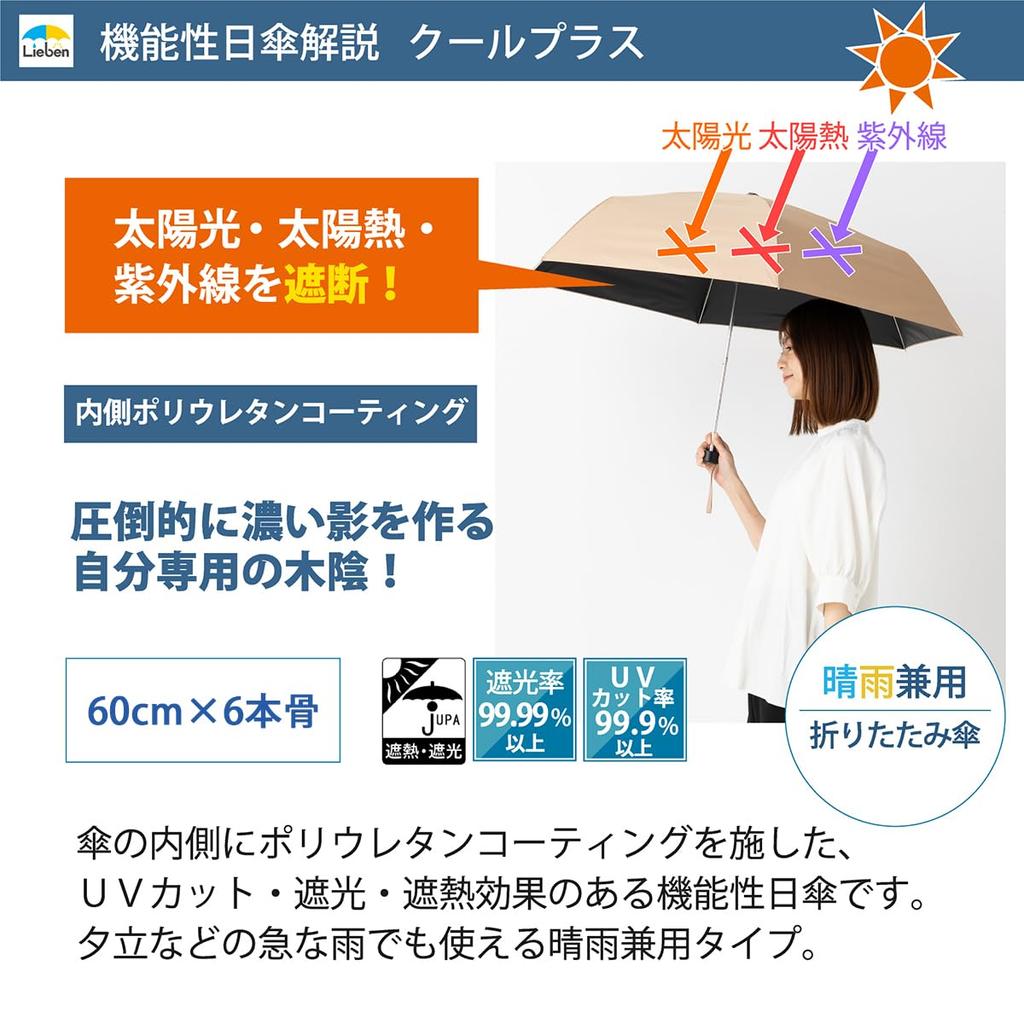 Cool Plus складной УФ-тепло и светоблокирующий большой мини-зонт для 60 см x 6 или более с защитой от УФ-излучения, класс 1, светоблокирующий зонт,