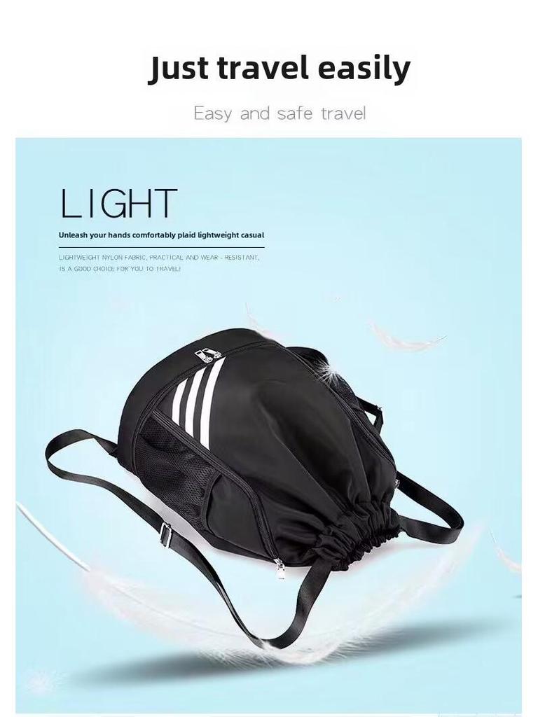 2024 Горячий стиль рюкзак с завязками на шнурке, большой вместимостью, легкая конструкция для плавания, путешествий, баскетбола - разделение сухого и влажного воздуха