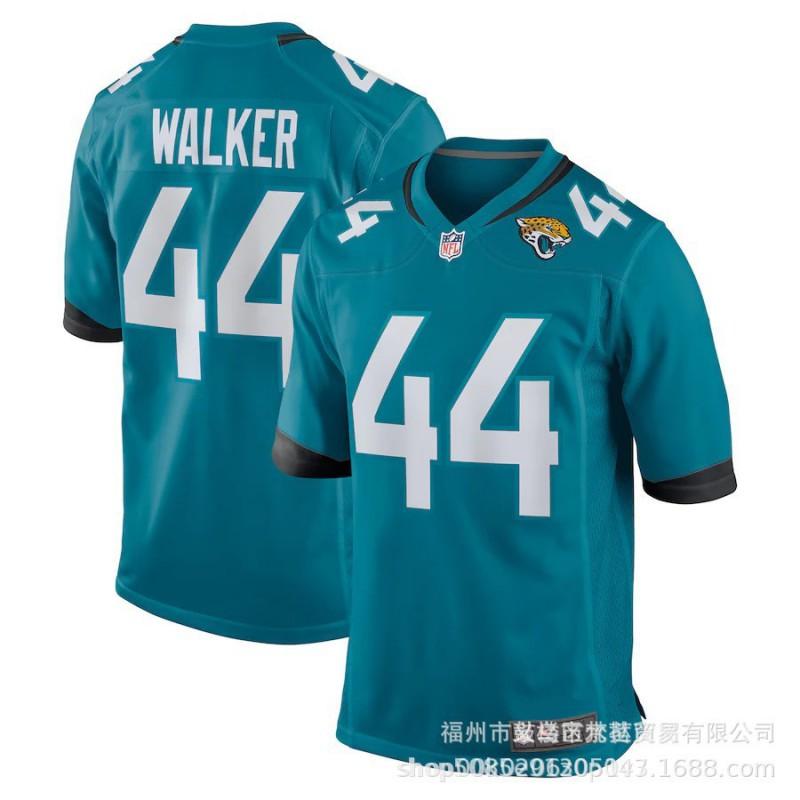 Mens NFL Jacksonville Jaguars 16 Travis Etienne Jr 1 Legend Green White Football Jersey Short Sleeve Breathable Cotton Blend