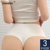 3Pcs/Lot Temptation Panties Women Traceless Ice Silk Underwear Sexy High Waist G String Thong Comfortable Bikini Female Lingerie